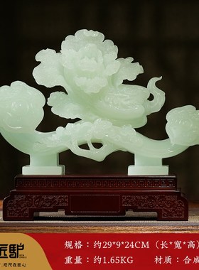 事事如意白菜摆件招财客厅玄y关酒柜办公室装饰开业乔迁新居礼品