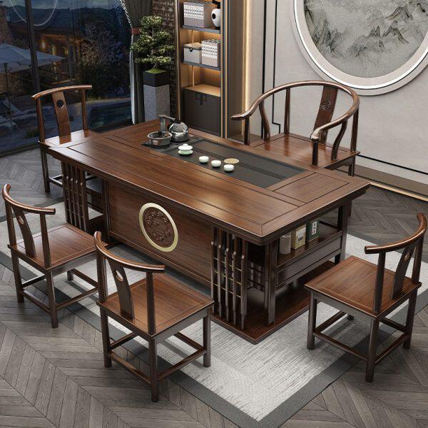 实木泡茶桌茶桌椅组合禅意新中式茶台茶几茶道办公室功夫客厅家用