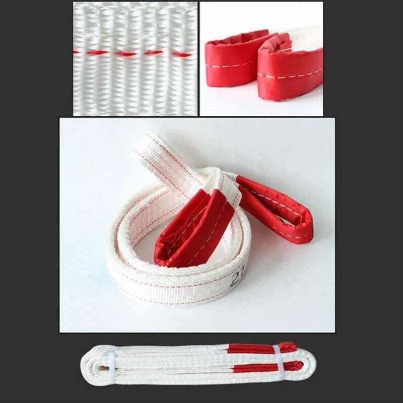 鸣固扁平吊装带工业起重吊带应z急捆绑带起重吊装索具两头扣工业