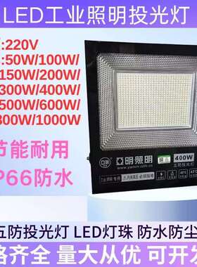 户外投光灯防水LED220V50W100W150W200W300W400W500W600W800W1000