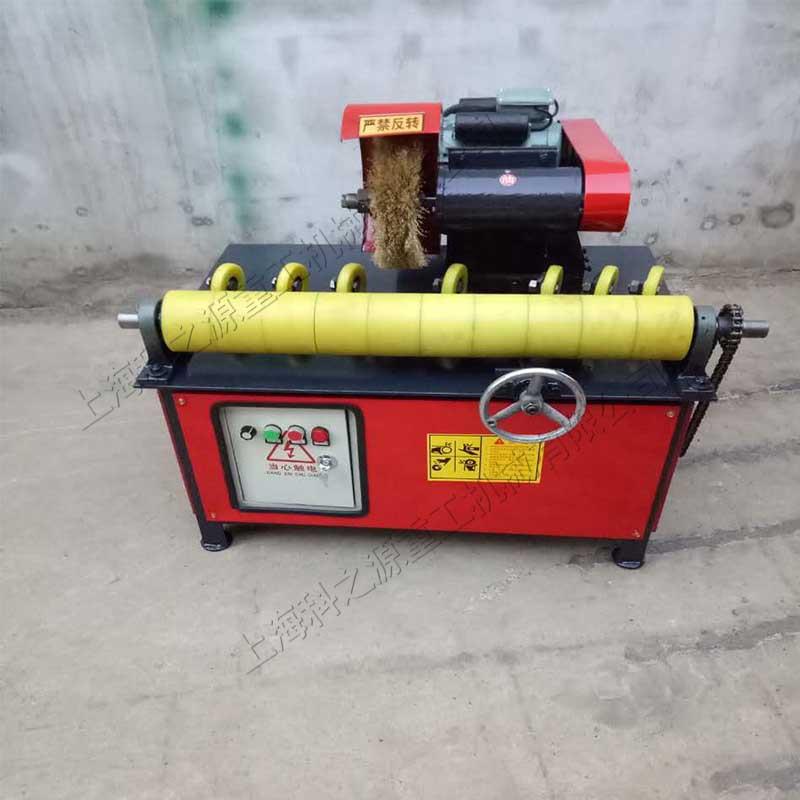 五金制造车辆配件 磨光圆管电动毛刷除锈设备 立式直管抛光机