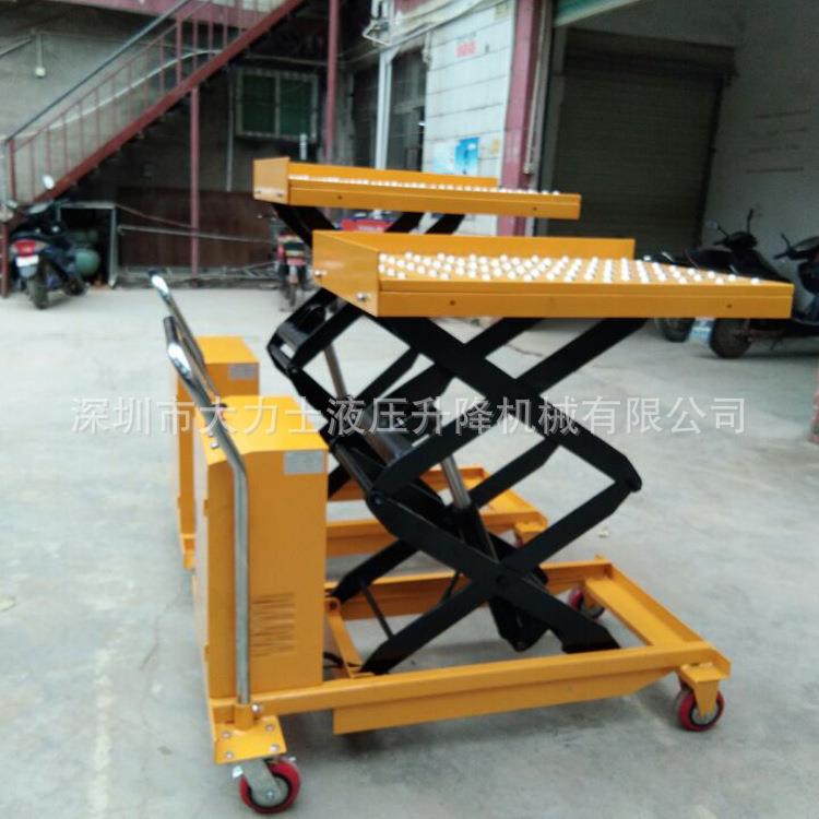 移动式平台车半电动升降平台车手推液压模具平台车手动平台车