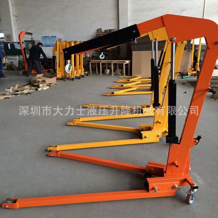 移动式折叠吊臂吊车2吨吨液压汽车发动机引擎电动小吊机起重吊