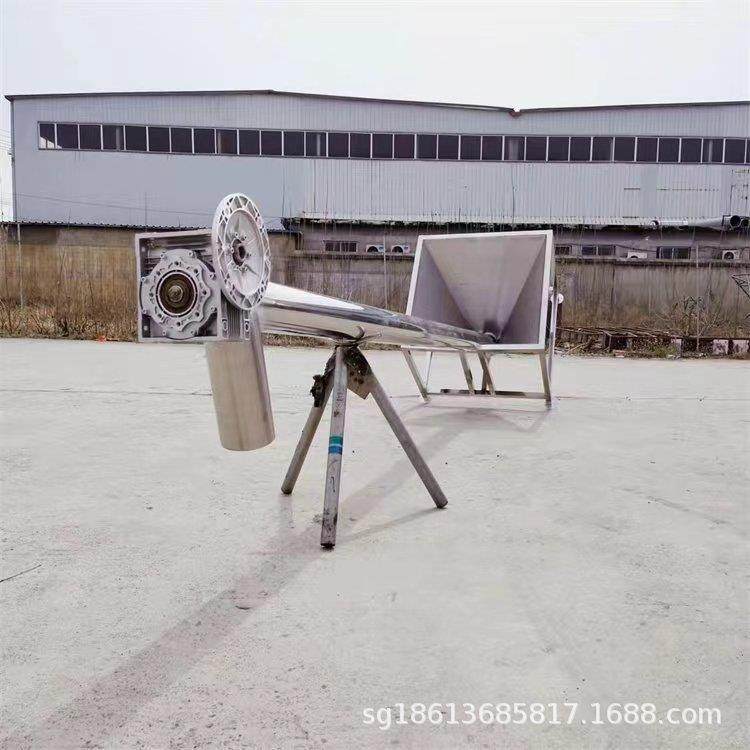 糯米粉圆管型提升机不锈钢材质喂料机碱面洗衣粉螺旋送料机