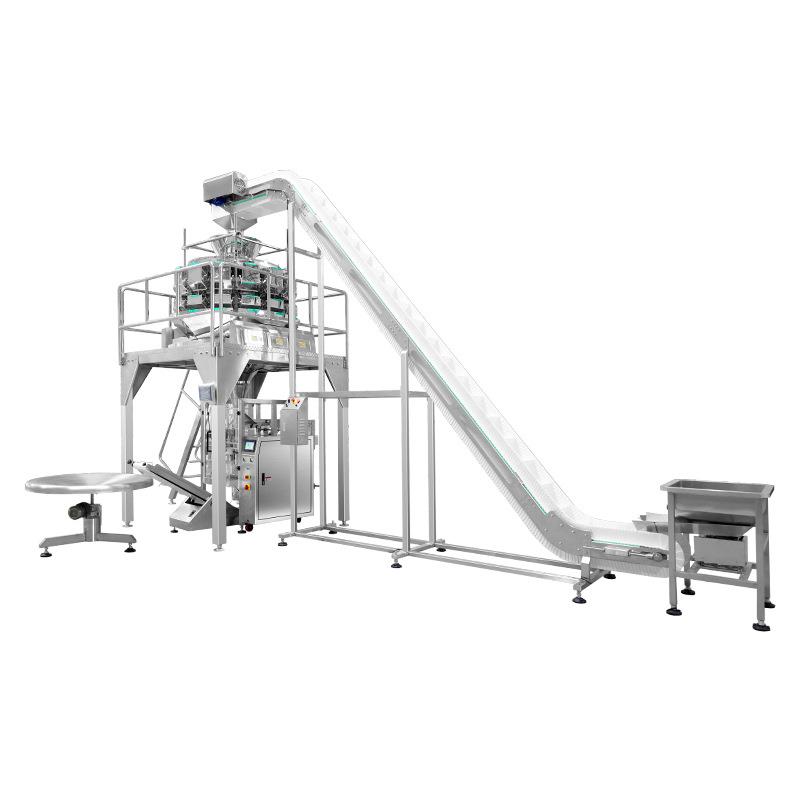 大蒜称重包装机自动分拣分料称重蔬菜包装机全自动蒜头包装机器