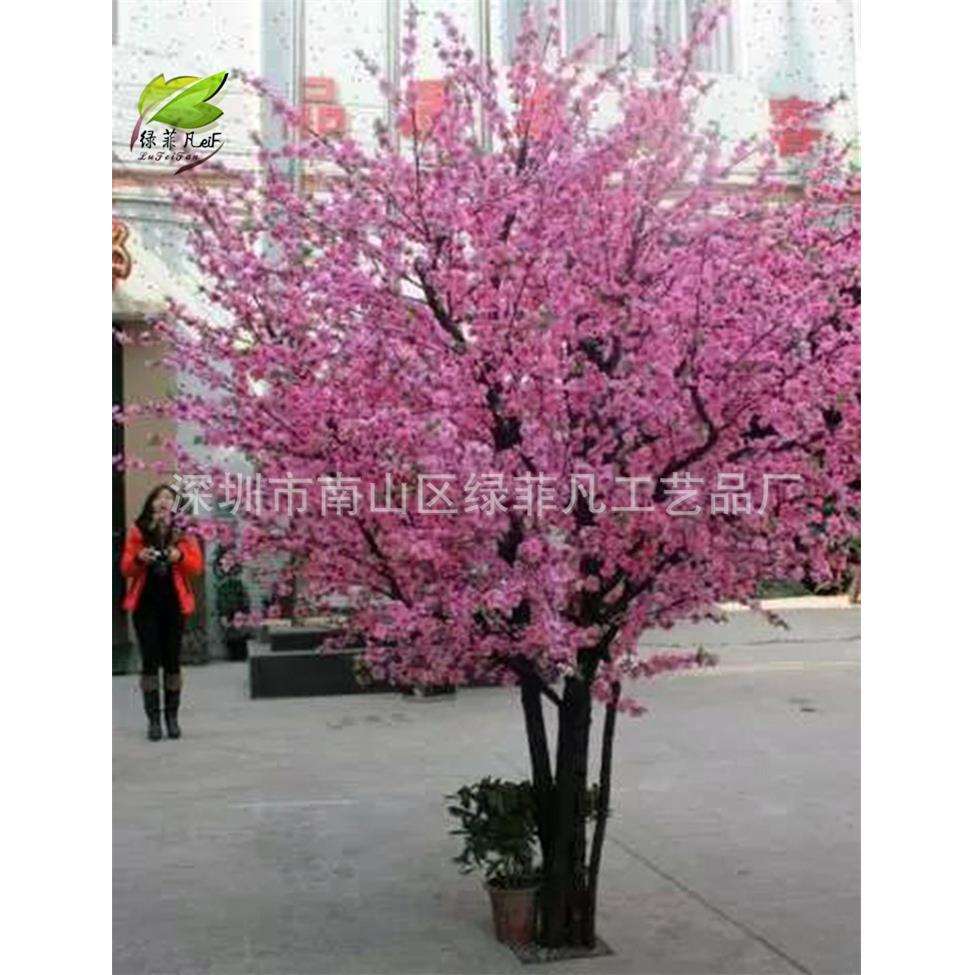 厂家供应桃花树造型树 婚庆背景树 防真桃花树