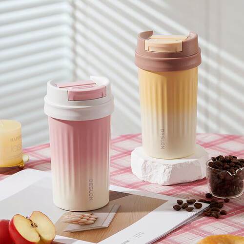德世朗 臻品咖啡杯 DZPB-400 浓巧咖/蜜桃粉