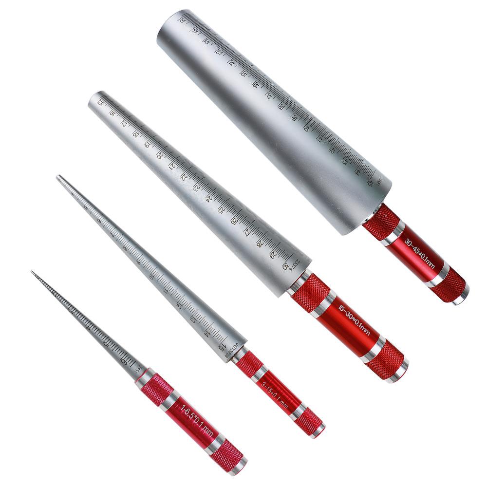 HUOTO 不锈钢整体 1-6.5/3-15MM 0.1MM 孔径规 孔径塞尺