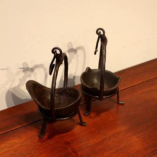 民俗老物件铸铁小挂灯怀旧收藏复古影视道具农家乐摆件古玩杂项