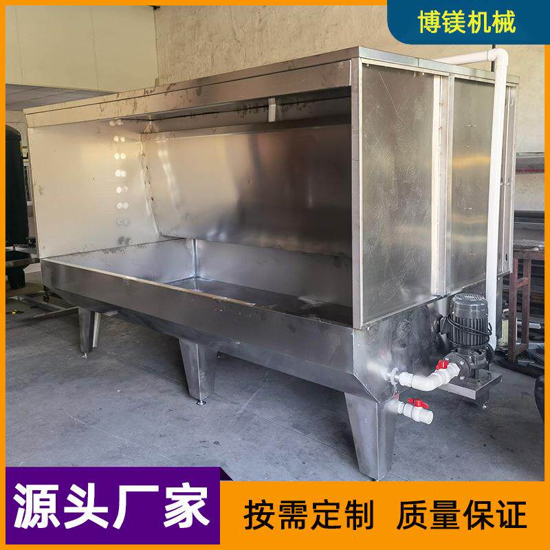 单双工位镀锌不锈钢水帘柜1到4米各种尺寸喷油柜喷漆房环保
