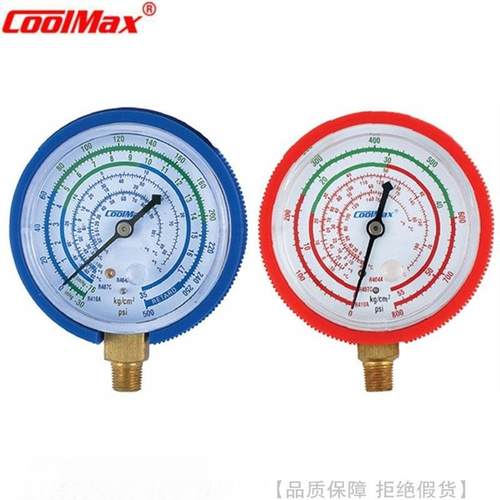 CoolMax/格美R134R404R407冷媒压力表CM-350-R134-GCM-500-R134-G