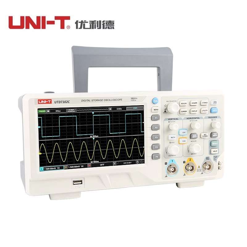 优利德UTD7102C/UTD7202C高精度数字存储示波器双通道100M台式