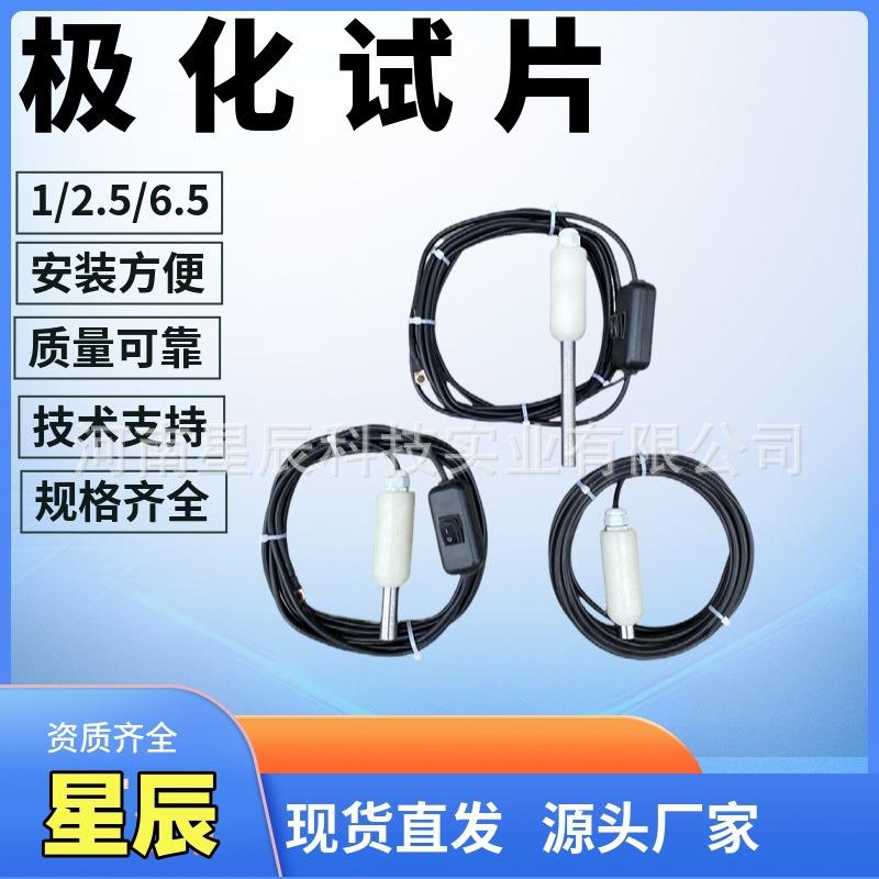 抗干扰极化试片6.5mm2阴极保护检查片 圆形带开关极化电位20#钢材