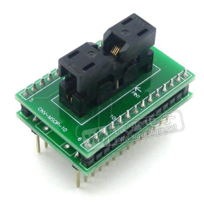 SSOP10转DIP10 IC引脚间距0.5mm 编程座 测试座 656-0102211带板