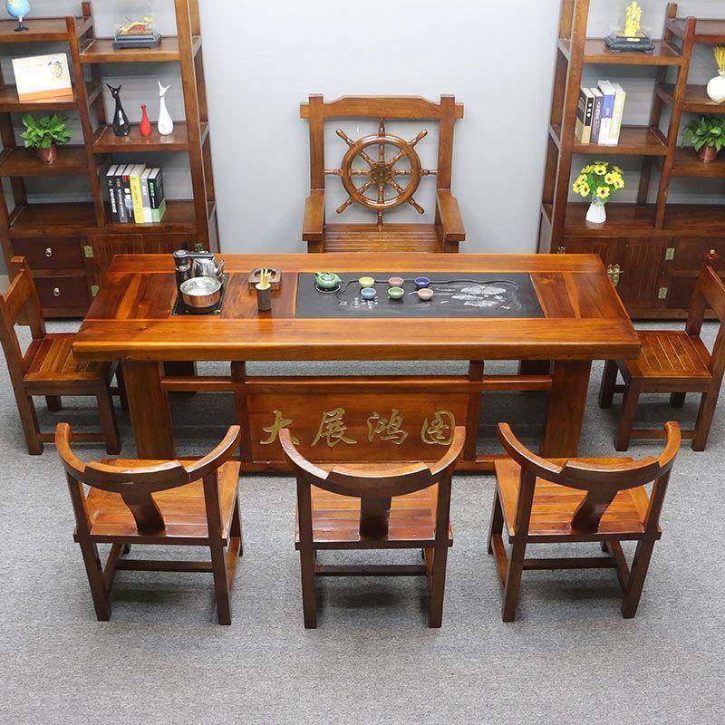 【折扣价】老船木茶桌椅组合一桌五椅新中式全实木功夫泡茶台茶具,鲜花速递/花卉仿真/绿植园艺,其它园艺用品,淘宝优惠券,粉丝福利购,淘宝优惠卷