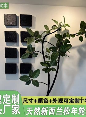 木木碳化木块侘寂风m摆件艺术挂件墙面挂饰中古壁饰复古玄关墙饰