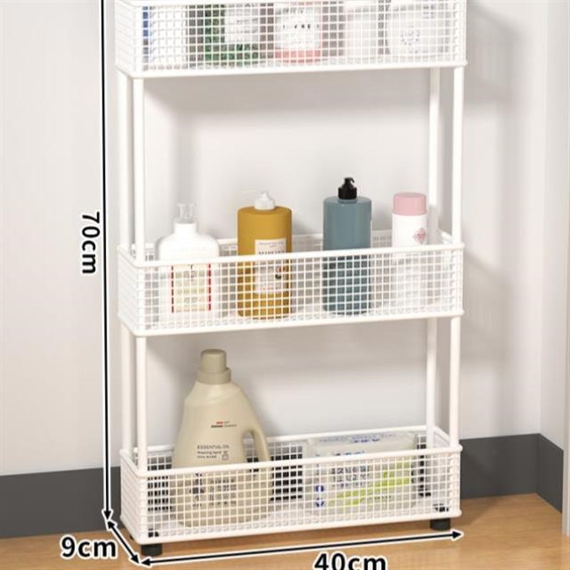 缝隙收纳柜幼儿h用品小推车卧室收纳神器门后夹缝置物架多层储物