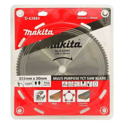 牧田 MAKITA 多功能锯片铝合金中密度板PVC刨花板硬质合金锯片