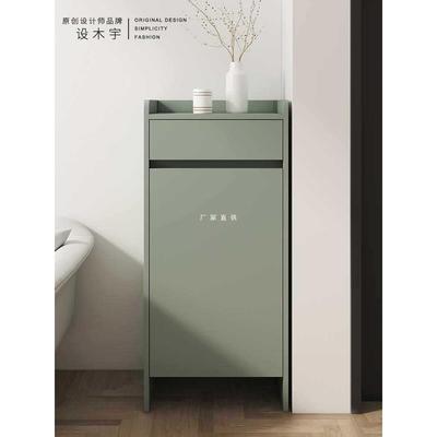 实木进门超窄鞋柜家用门口柜子小尺寸迷你小型入户单门玄关柜门外