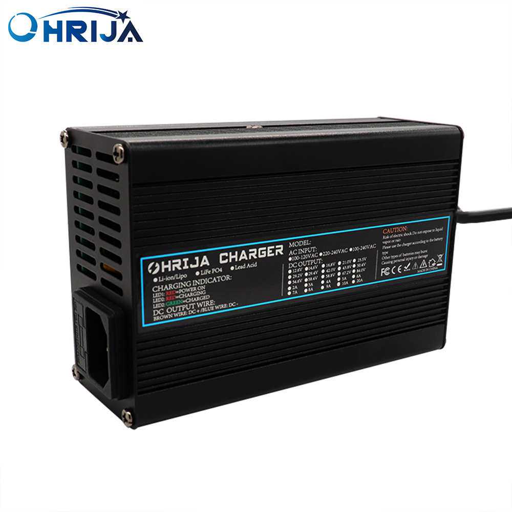 42V2A 4A 6A高端铝壳充电器适用于10S 37V锂离子电池