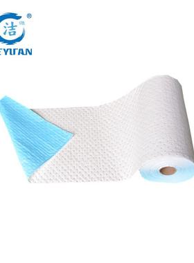 洁源FLR46020防渗透吸油棉 60CMx20m耐磨吸油卷 白色防泄漏吸油毯