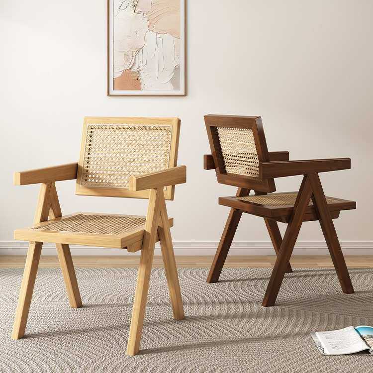 北欧原木风藤编加厚实木昌迪加尔椅家用阳台椅日式民宿餐厅休闲椅,模玩/动漫/周边/娃圈三坑/桌游,模型制作工具/辅料耗材,淘宝优惠券,粉丝福利购,淘宝优惠卷