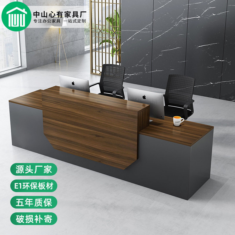 中山办公家具简约公司接待前台酒店迎宾KTV咨询服务柜店铺收银台
