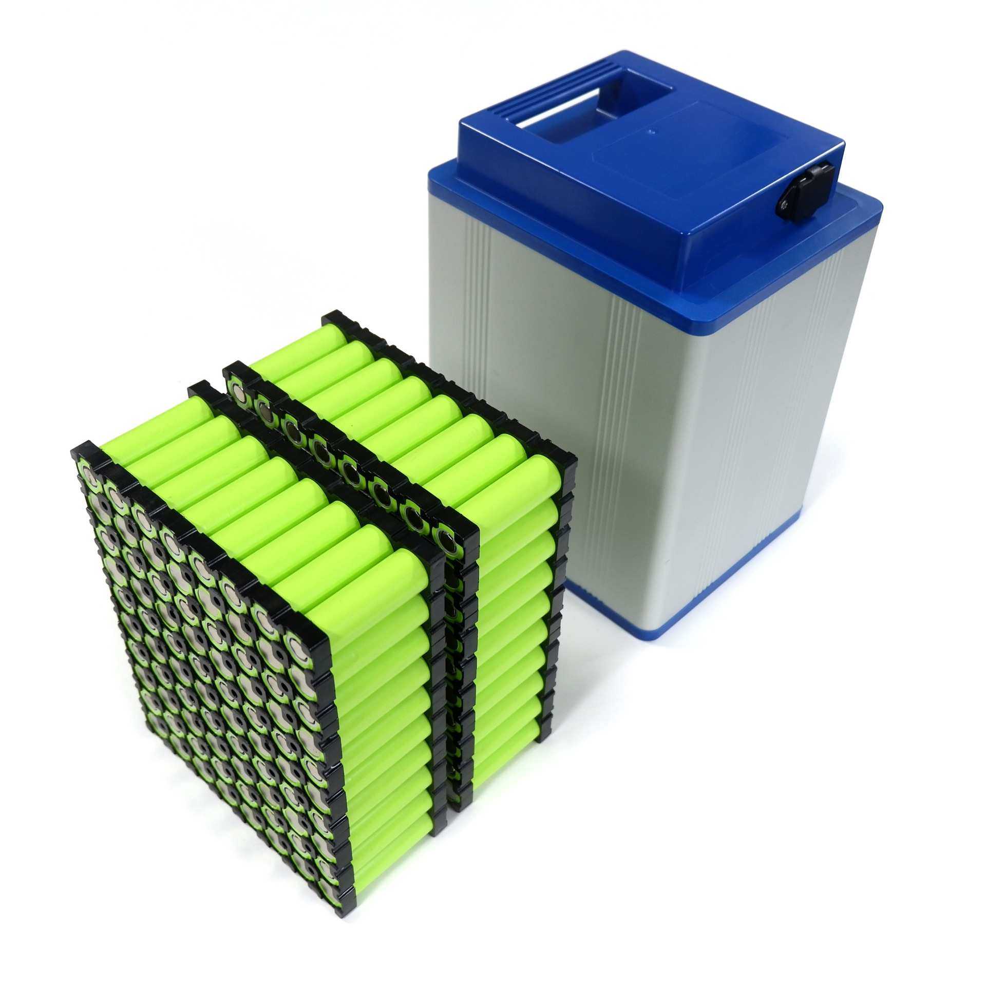 48V20Ah/25Ah新国标电动车锂电池壳铝合金电池盒装圆柱或方形电芯