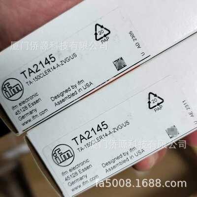 TA2145易福门IFM温度传感器  用于工业应用的紧凑型变送器 现货