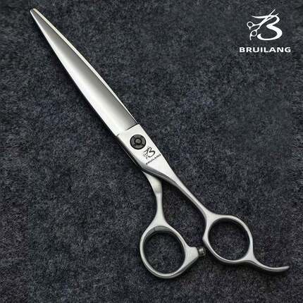 七寸平剪美发理发剪刀7寸大切口直剪综合发型师专用徒手美发剪