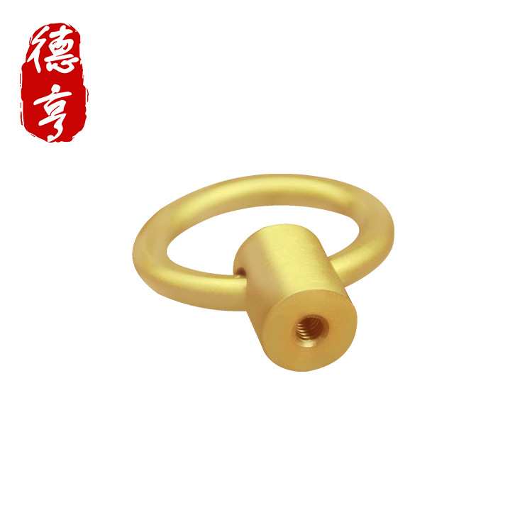 工厂定制纯铜门环木大门铜拉手把手中式实木门铜拉环铜环实心圆环