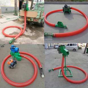 水稻麦子吸粮机 汽油电动收谷装袋机 晒场收粮机车载式软管吸粮机