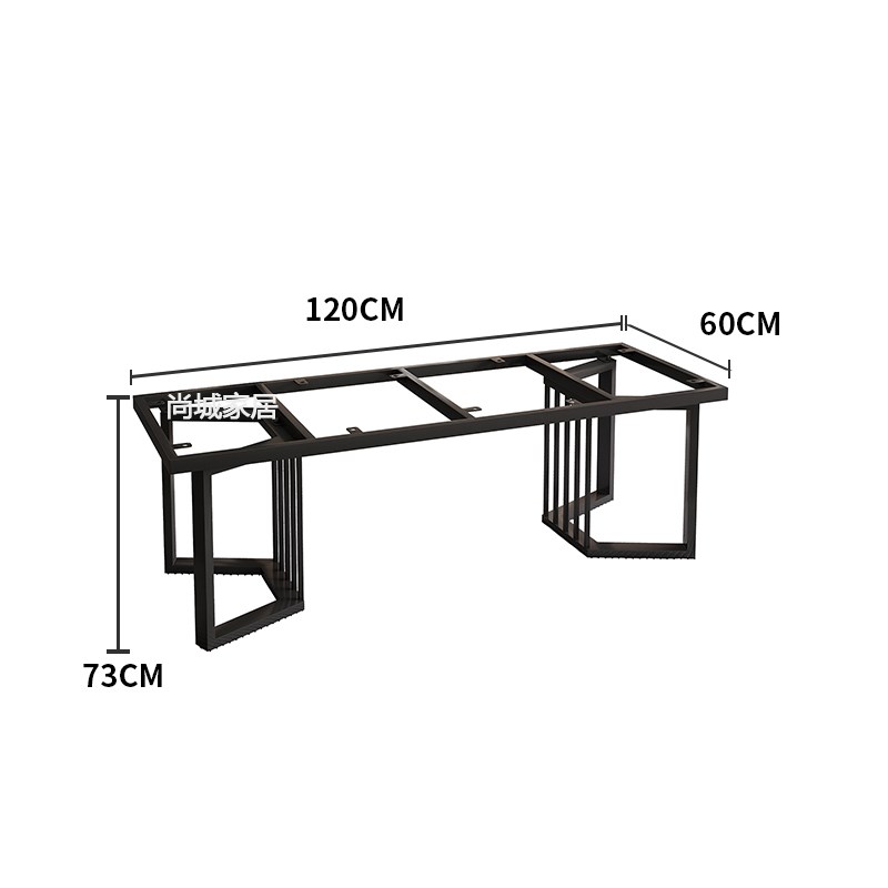 桌腿支架铁艺岩板大理石餐桌金属桌脚架子底座办公茶桌.定制桌子