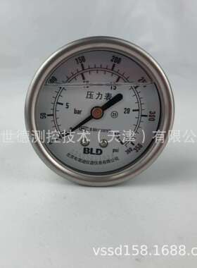 源头供货布莱迪BLD耐震防腐压力表 YTN-63.ZO半钢铜接头25bar/psi
