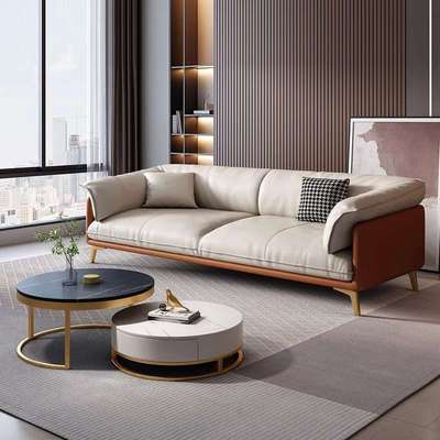 科技布艺沙发客厅小户型现代简约轻奢双人直排三人位北欧布艺沙发