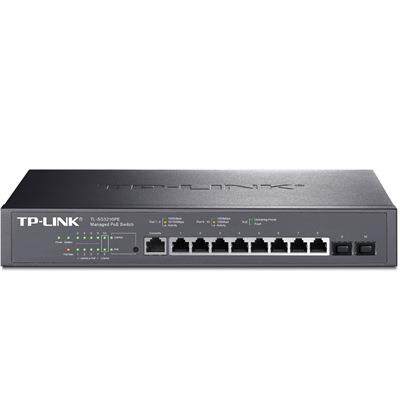 普联TP-LINK 全千兆二层网管POE供电以太网交换机8口16口24口48口