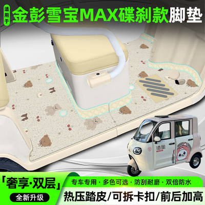 适用【金彭雪宝MAX碟刹款】脚垫