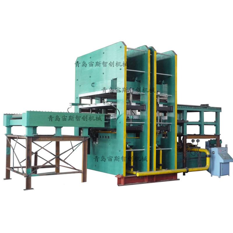 平板硫化机plc自动控制多层平板硫化机自动推拉摸平板硫化机