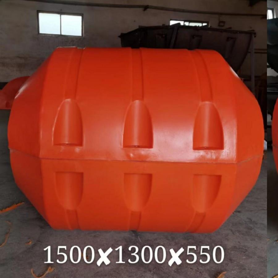 水面拦污浮筒管1500*1300*710工程抽污浮体警示分体式拦漂排浮筒