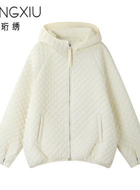 【金金宠粉】珩绣小众极简风菱格奶酪小泡芙百搭棉服外套Y-T25857