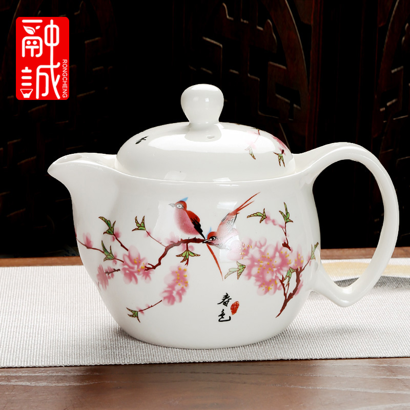 茶壶陶瓷大号g青花瓷单壶大容量冲茶器家用功夫茶具带过滤泡茶水