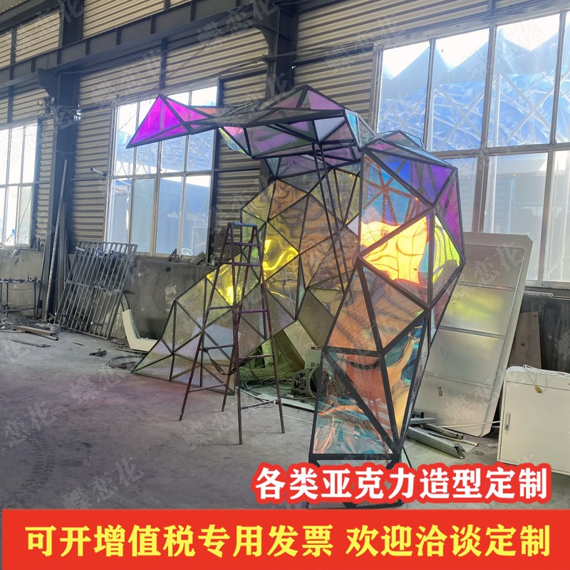 商场开业美陈国庆主题雕塑IP互动DP点H美陈装置商业街广场发光美