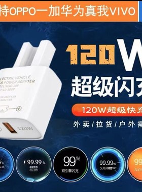 120W超级d快充闪充电动车手机充电器usb转换器48v60v72伏100通用