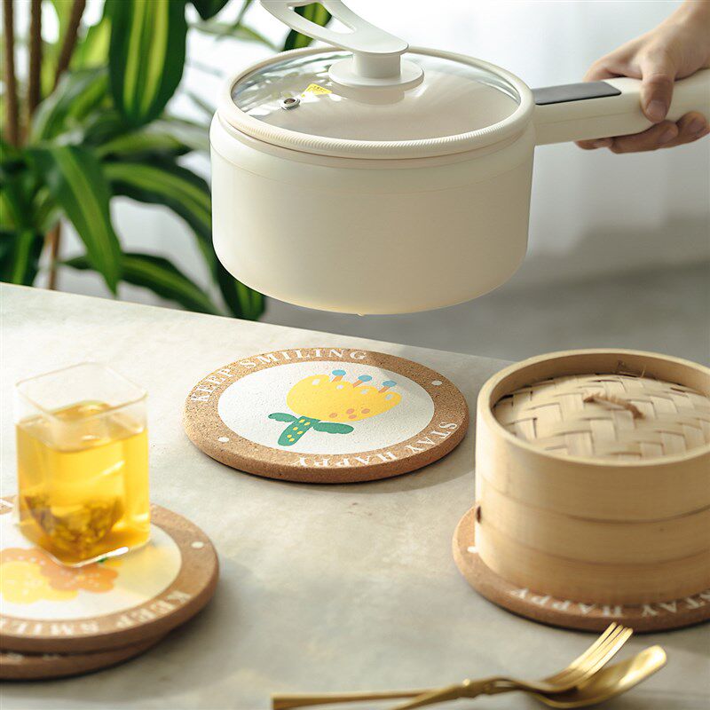 餐桌隔热垫圆形锅垫防烫耐热碗菜盘杯子砂锅垫防滑厨房桌面软木垫