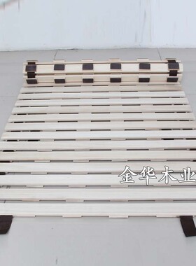 单人双人床纯实木床折叠床简易床榻榻米床1.5 1.8平板卷床矮床