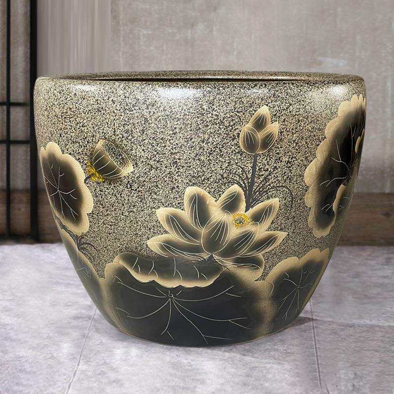 景德镇陶瓷大缸复古室外庭院摆件种树大缸特大号养鱼养荷花陶瓷缸,鲜花速递/花卉仿真/绿植园艺,割草机/草坪机,淘宝优惠券,粉丝福利购,淘宝优惠卷