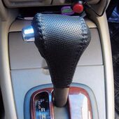 海马挂美福档杆套把套32排挡套免缝3马 适用自动挡来真皮 普力