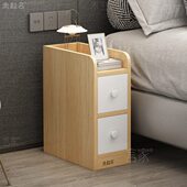 迷你简约现代小尺寸W小型卧室床边柜款 简易Y93网红床柜2头置物架