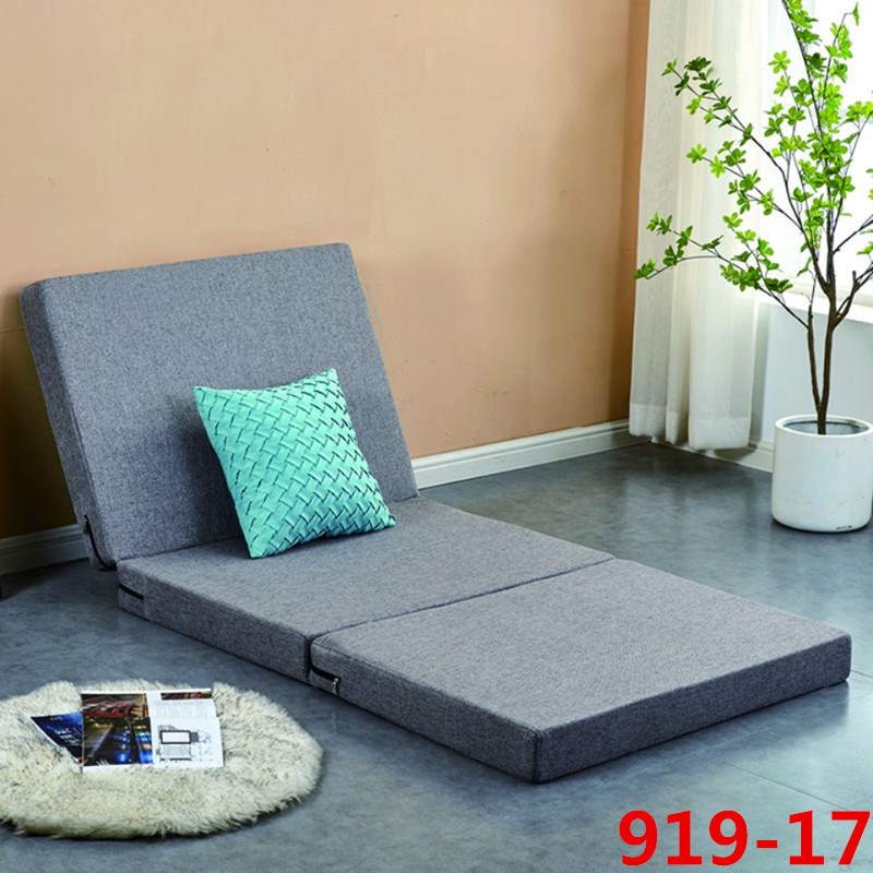 日式四折叠海绵折叠床垫打地u铺午睡办公室单人午休息垫懒人榻榻&