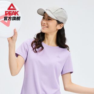 透气跑步健身上衣吸湿速干 新款 匹克速干运动短袖 女士潮流T恤夏季